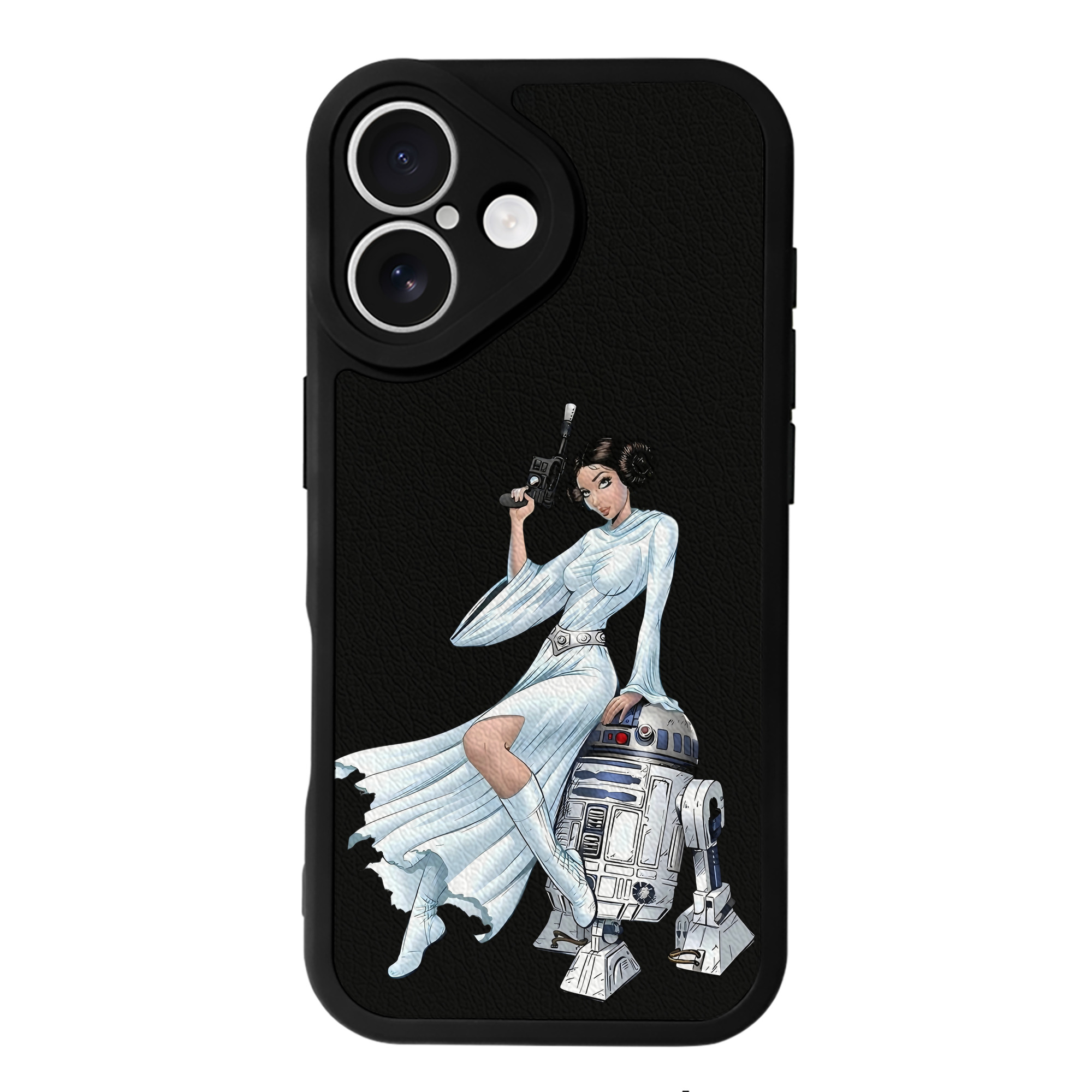 （画像用） スター・ウォーズ Star Wars 【iPhone 16シリーズ対応】シリコンスマホケース（レザー調） 材質：シリコン